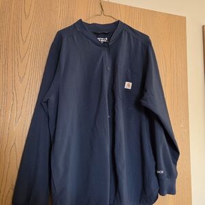 Carhartt G Force Women's Large Dark Blue Scrub Lab Jacket